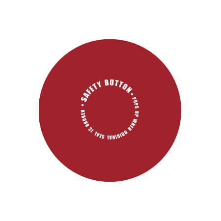 Кришка твіст офф 70 мм червона Safety button