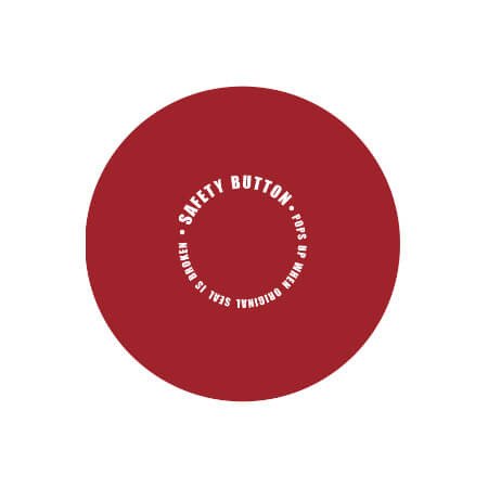 Кришка твіст офф 70 мм червона Safety button